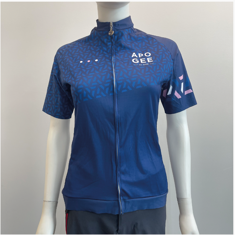 Maillot SUPER ELITE FIT- bleu avec motifs