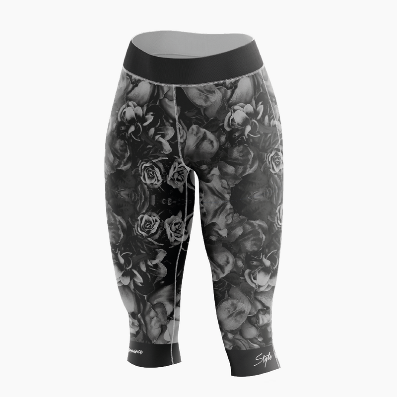 CUISSARD FEMME 3/4 - FLEURIS freeshipping - ApogeeSports