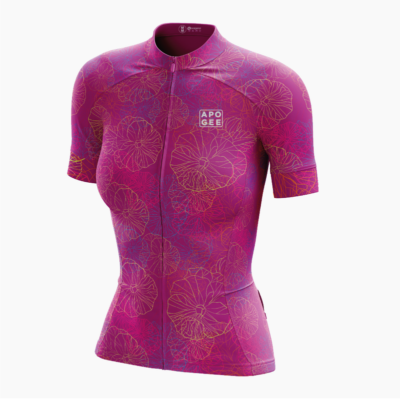 Maillot ELITE FIT FEMME - FLEUR FUSHIA freeshipping - ApogeeSports
