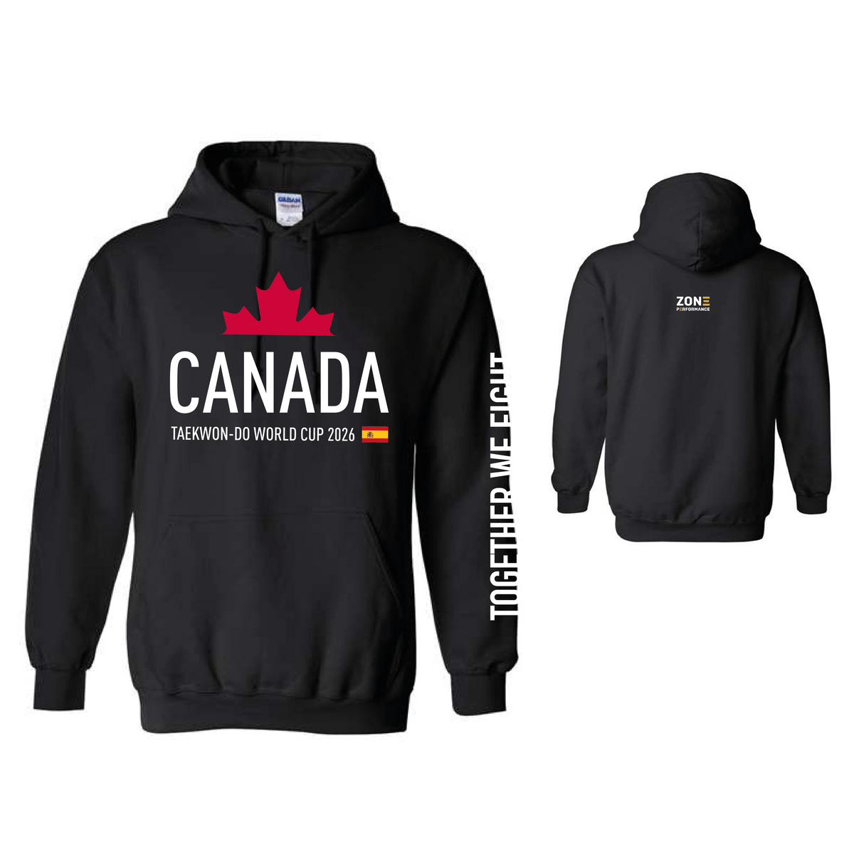 ROAD TO SPAIN 2026 - PAR ZONE PERFORMANCE - Hoodie kangourou