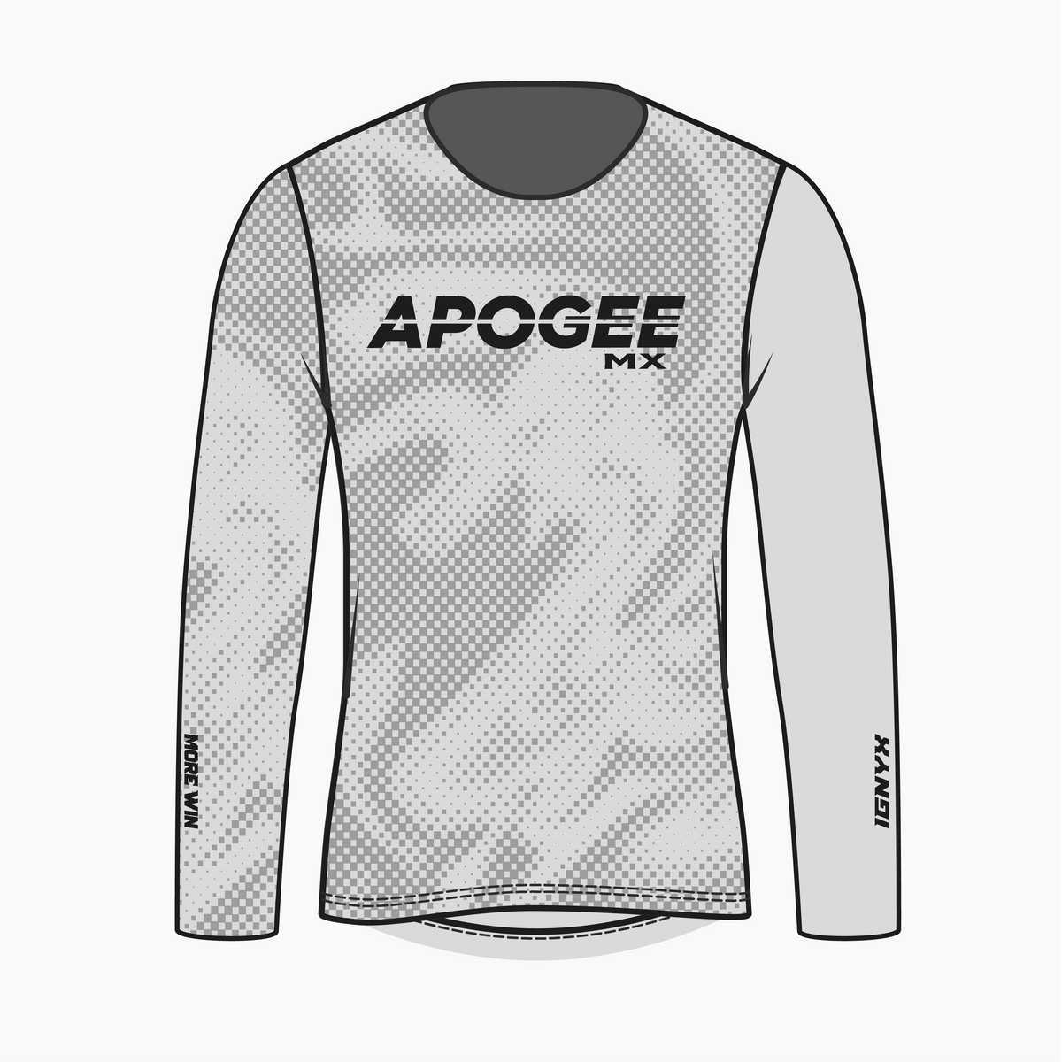MOTOCROSS IGNYX - WAVE - Maillot manches longues - SILVER