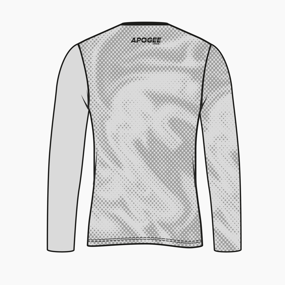 MOTOCROSS IGNYX - WAVE - Maillot manches longues - SILVER
