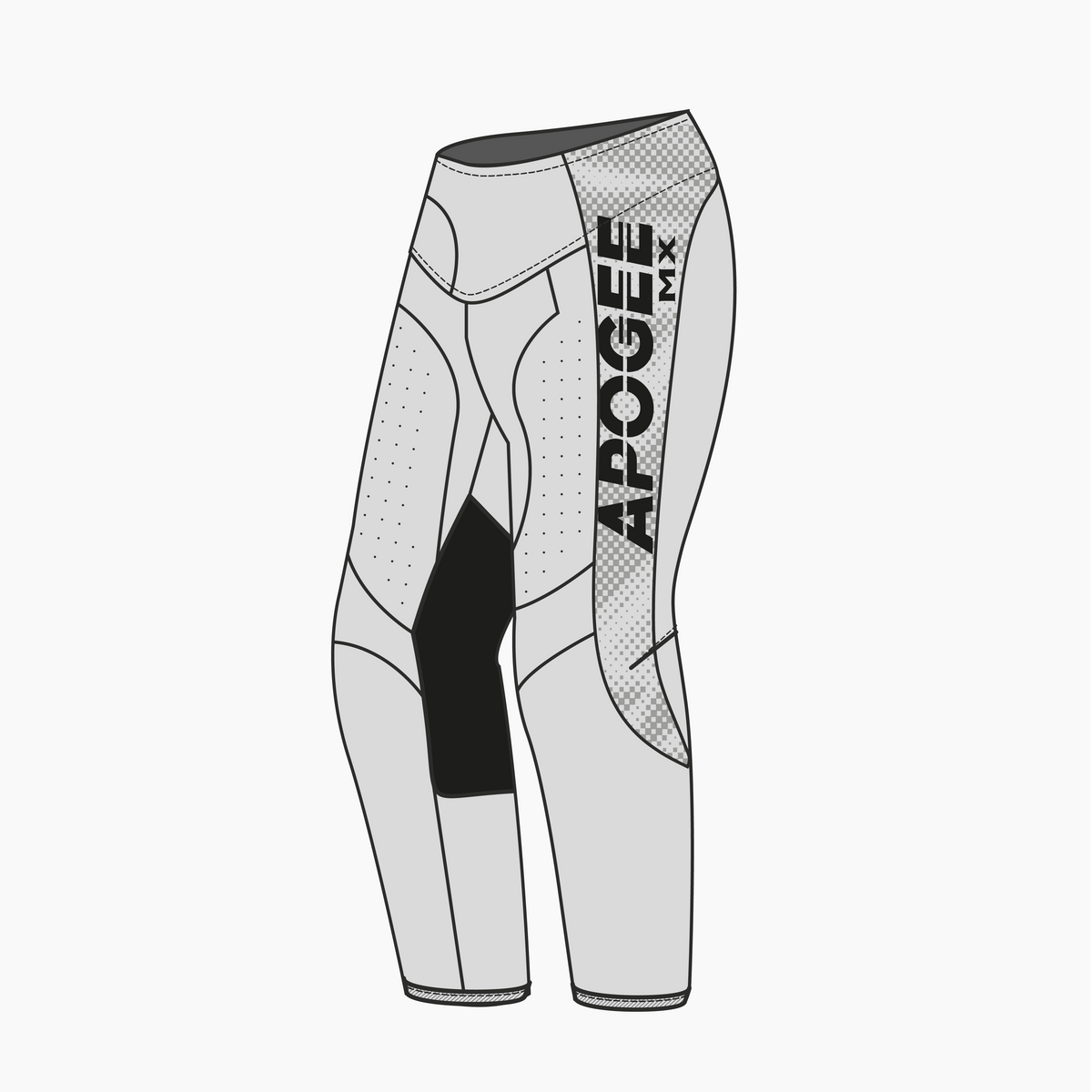 MOTOCROSS IGNYX - WAVE - Pantalon motocross - SILVER