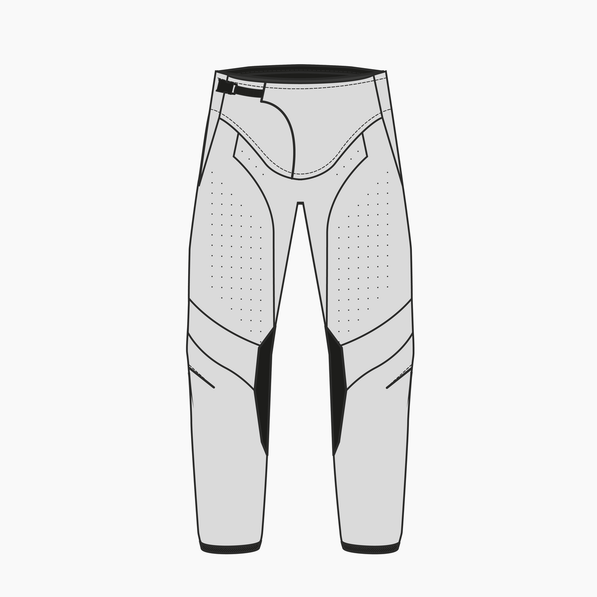MOTOCROSS IGNYX - WAVE - Pantalon motocross - SILVER
