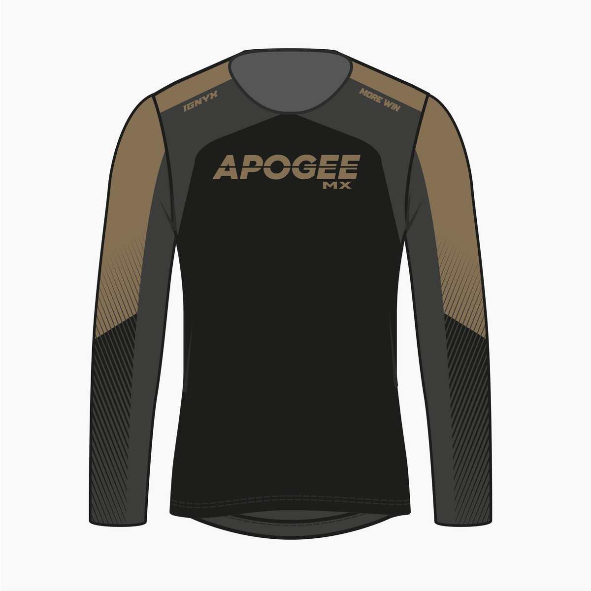 MOTOCROSS IGNYX - LINES - Maillot manches longues - NOIR