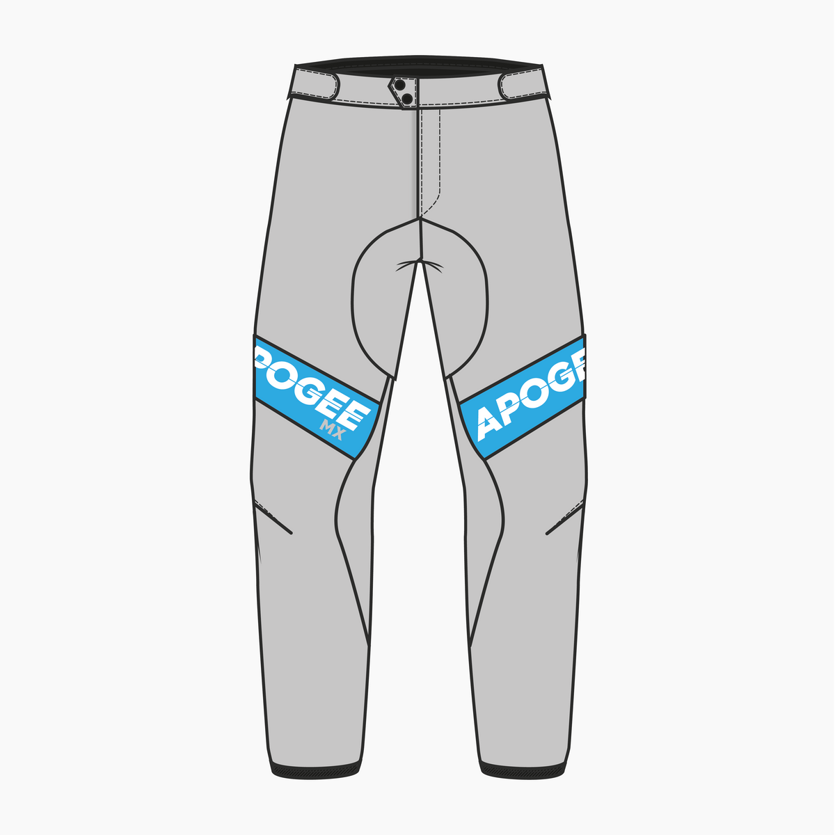 MOTOCROSS LOCKED-IN - Pantalon motocross SILVER