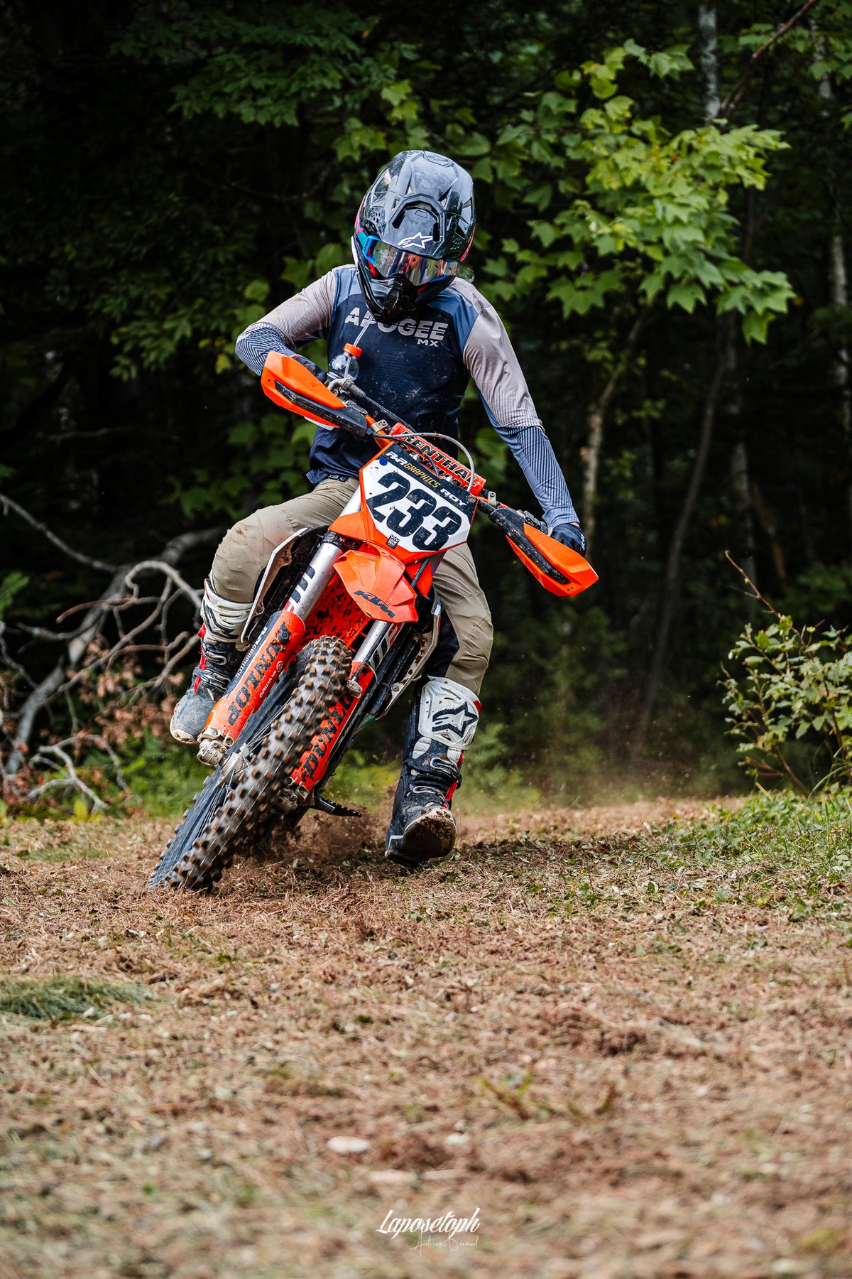 MOTOCROSS IGNYX - LINES - Maillot manches longues - NOIR