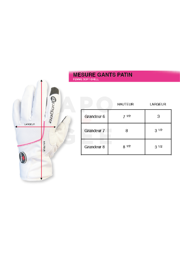Gants Patin de Vitesse Softshell / femme -  APOGEE freeshipping - ApogeeSports