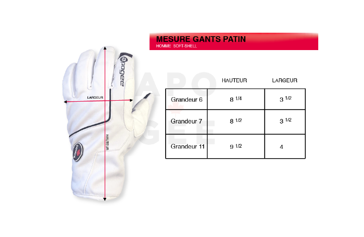Gants Patin de Vitesse Softshell / homme -  APOGEE freeshipping - ApogeeSports